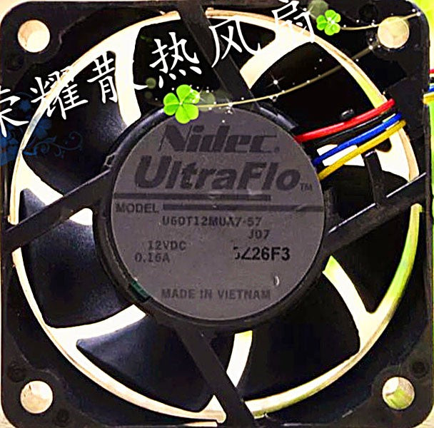 Nidec U60T12MUA7-57 12V 0.16A 4wires cooling fan Nidec U60T12MUA7-57 12V 0.16A 4wires cooling fan